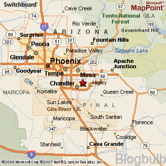 %name Map of Gilbert   Travel Guide for Gilbert, AZ