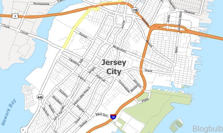 %name Map Of Jersey City   Travel Guide For Jersey City