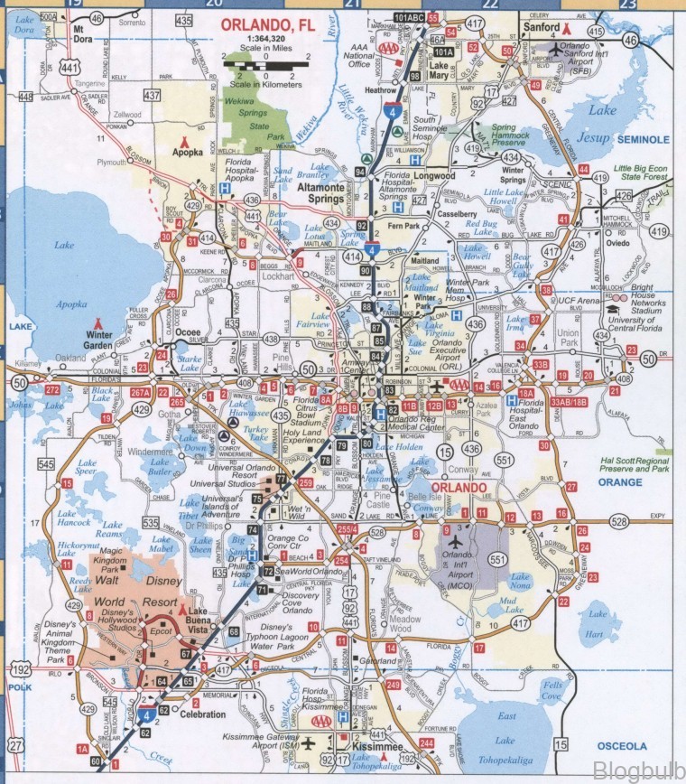 %name Map of Orlando: The Ultimate Guide for a Trip to Disney