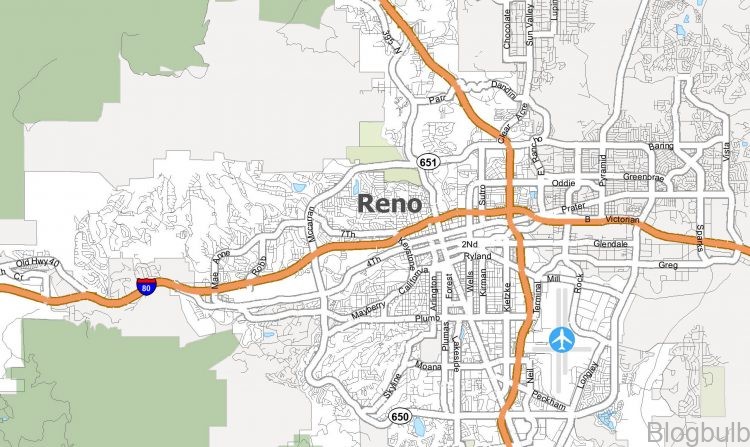 %name Map of Reno: Travel Guide for Reno