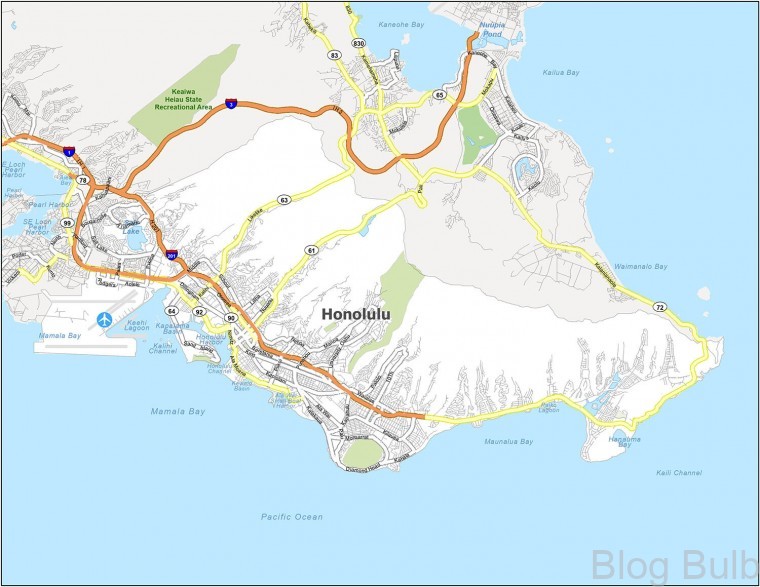 %name Honolulu: Map of Honolulu, Hawaii