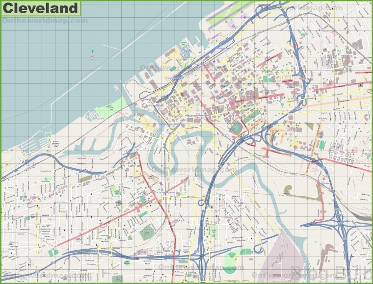 %name Map of Cleveland   Travel Guide for Cleveland