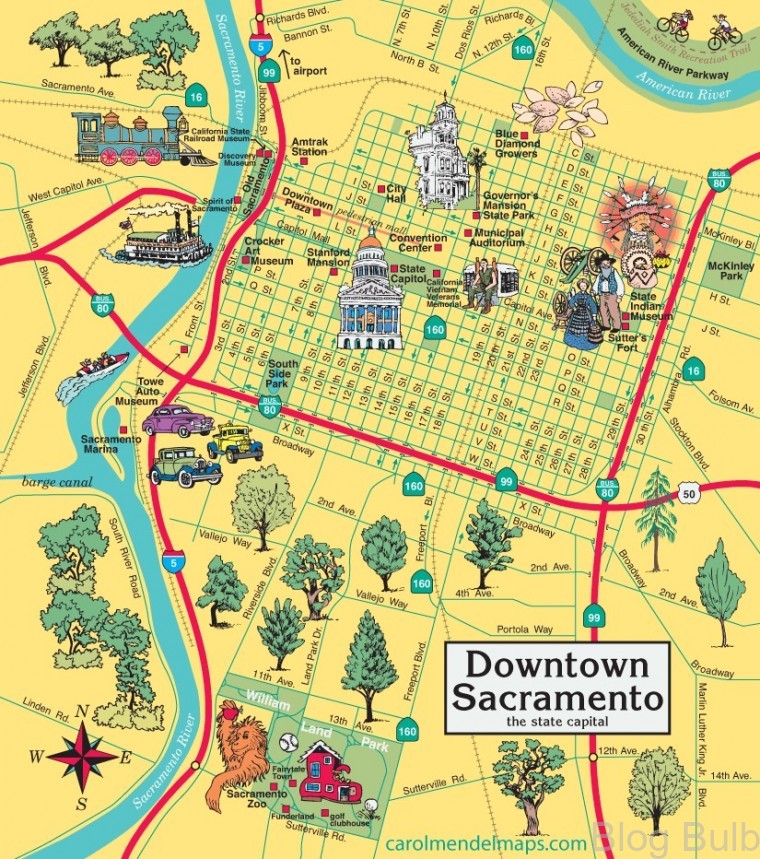 %name Map Of Sacramento: A Travel Guide For The Northern Californian Capital