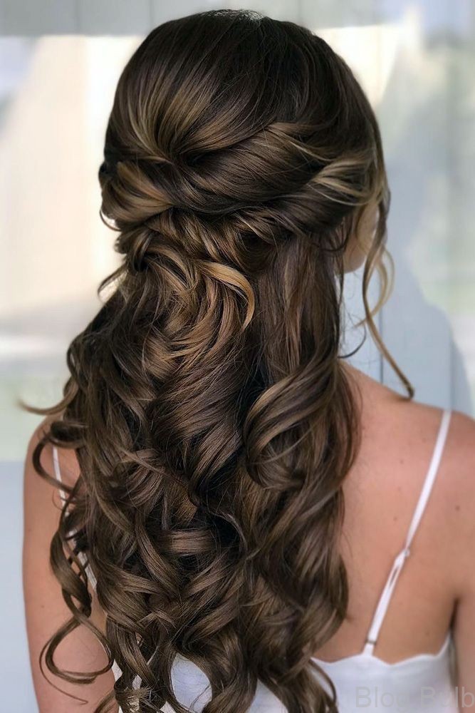 %name Half Up Half Down Wedding Hairstyles 20 Stylish Ideas For Brides
