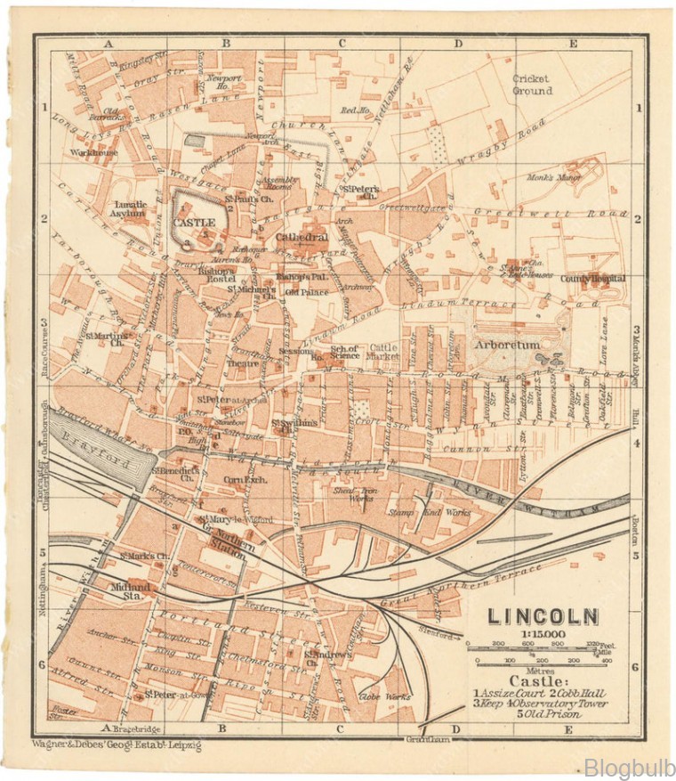 %name Lincoln, England: Travel Guide and Map