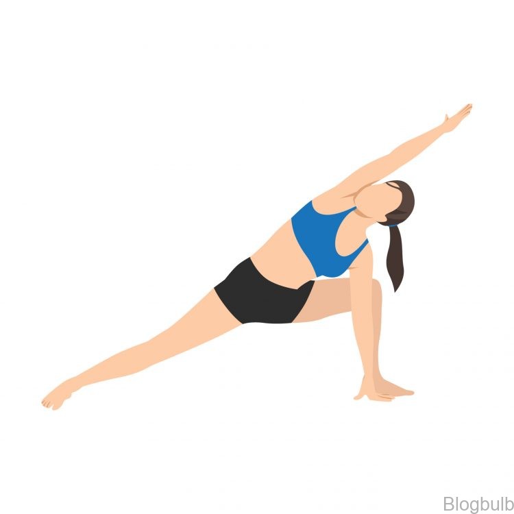 woman doing extended side angle pose utthita parsvakonasana exercise flat illustration isolated on white background free vector 10 best yoga poses for inguinal hernia and other abdominal issues 10 Best Yoga Poses For Inguinal Hernia And Other Abdominal Issues