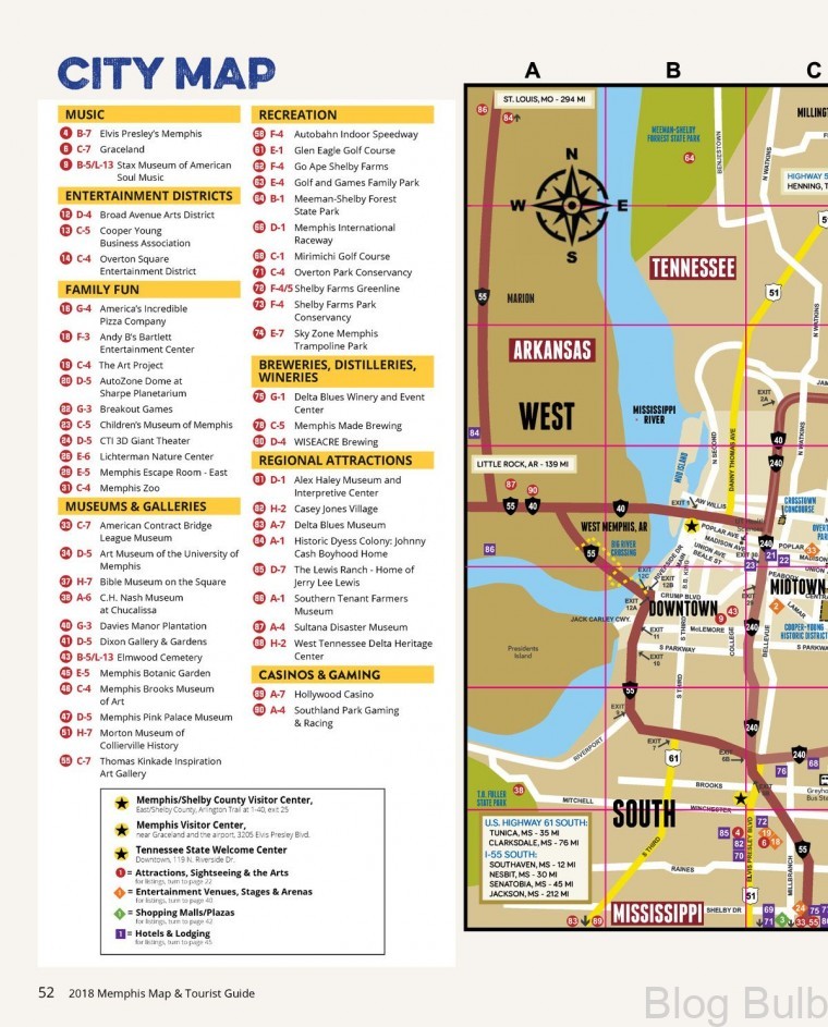 %name Map of Memphis   Guide To Memphis: Travel Guide For The City Of Memphis