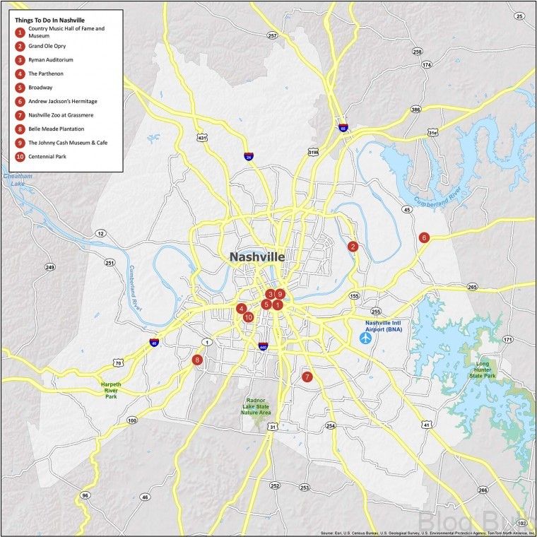 %name Map of Nashville | Travel Guide for Nashville