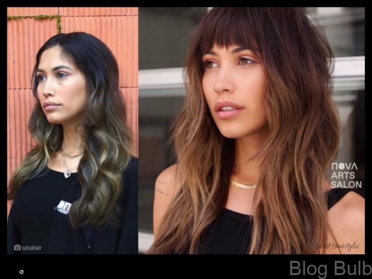 %name Long Layered Hair with Bangs 25 Chic and Modern Styles