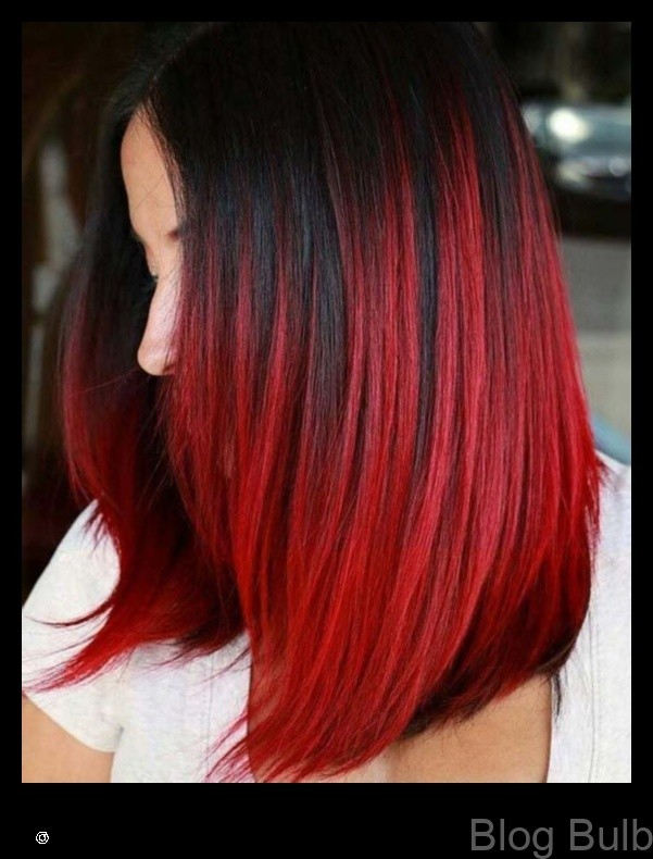 %name Bold and striking black hair with fiery red highlights